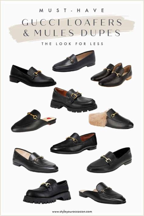 dupes for gucci loafers|gucci loafer mules.